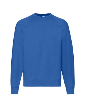 Fruit of the Loom Uniseks Klassiek Raglan Sweatshirt voor volwassenen (Koningsblauw)
