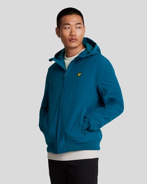 Heren Fleece Achter Softshell Jas in Marineblauw
