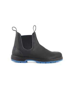Blundstone #2343 Zwart/Blauwe Chelsea-laars