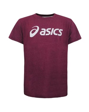 Asics Essentials Heren Burgundy T-shirt