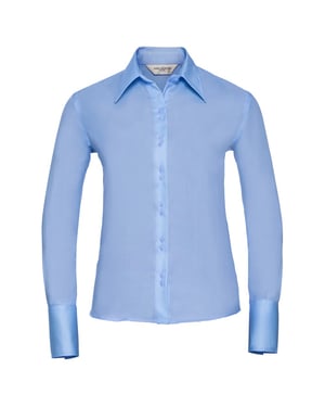 Russell Collection Dames/Dames Ultimate Non-Iron Shirt met Lange Mouwen (Heldere lucht)