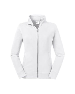 Russell Dames/dames Authentieke Sweat Jacket (Wit)