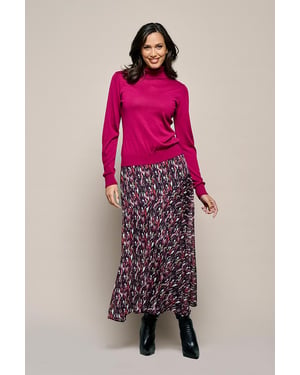 Amee Print Rok Taupe / Multi