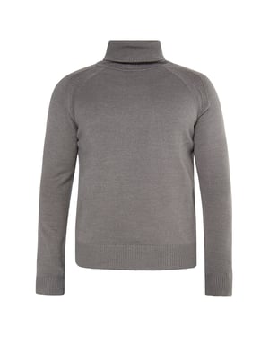 Mo Trui met coltrui Heren licht grijs melange