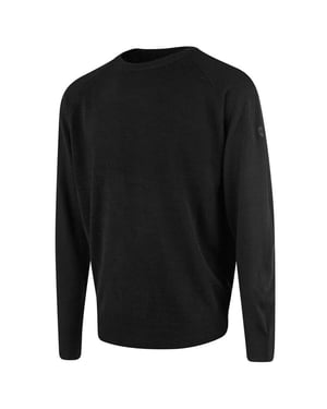 Island Green Raglan Heren Zwarte Golf Trui