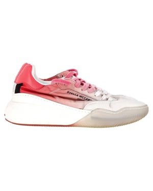 Stella McCartney Loop Ombre Sneakers in roze en witte polyester