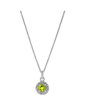 Orphelia 'Bristol' Dames 925 Sterling Zilveren Hangertje met Ketting - Zilver ZH-7579/G