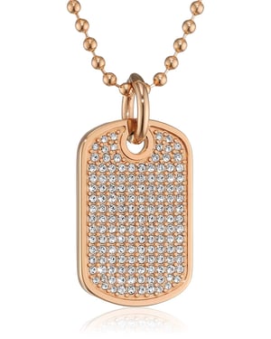 Tommy Hilfiger 'Finec' Dames RVS Ketting met hanger - Roze 2700749