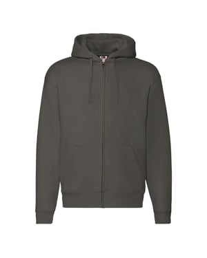 Fruit of the Loom Unisex Adult Premium Full Zip Hoodie (Houtskool)