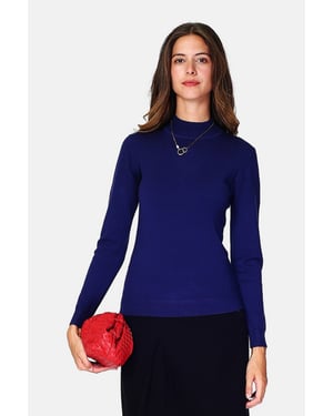William de Faye - Funnel Neck - Blauw
