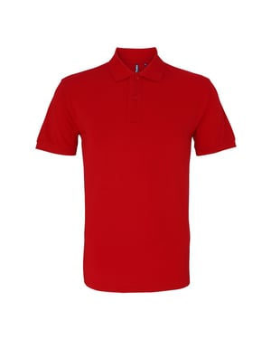 Asquith & Fox Heren Poloshirt met korte mouwen (Kersenrood)