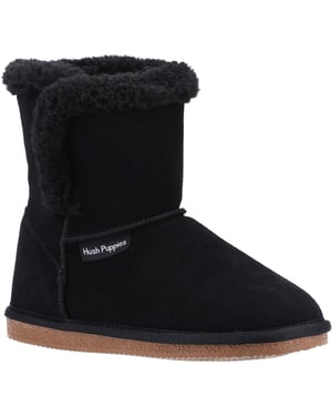 Hush Puppies Dames/dames Ashleigh Slipper Laarzen van Suède (Zwart)