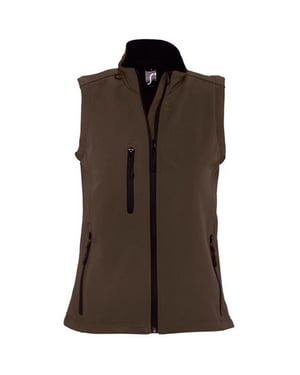 SOLS Dames/dames Rallye Soft Shell Bodywarmer Jacket (Donkere chocolade)