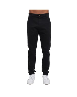 Crosshatch Heren Roysden Chinos (Zwart)