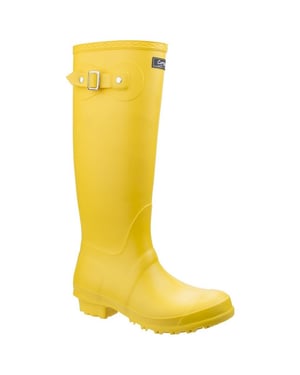 Cotswold Sandringham Buckle-Up Womens Wellington Boots (Geel)
