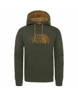 The North Face Heren Drew Peak Borduur Hoodie Groen / Brits Kaki