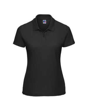 Russell Dames/Dames Polycotton Klassiek Poloshirt (Zwart)