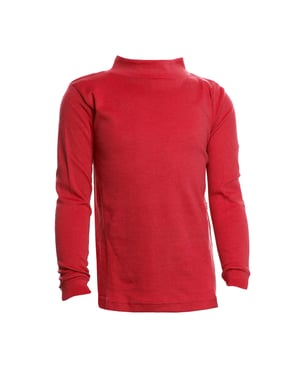 Unisex LPG700 t-shirt met lange mouwen en halve hals voor jongens en meisjes