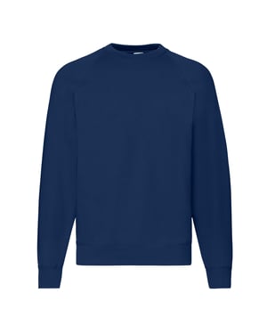 Fruit of the Loom Heren Klassiek Raglan Sweatshirt (Marine)