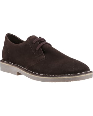 Hush Puppies Scout Suède Herenschoenen Chocolade Veterschoenen