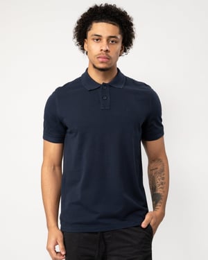 BOSS Orange Prime Heren Katoen-Piqué Polo Shirt met Logo Print NOS