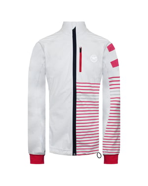 Rossignol lange mouwen Zip Up wit/rood Softshell jas voor dames RLFWJ22 100