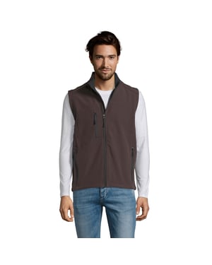 SOLS Heren Rallye Softshell Mouwloos Gilet (Donkere chocolade)