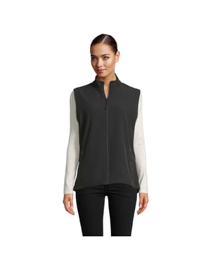 SOLS Dames/Dames Race Softshell Bodywarmer (Zwart)