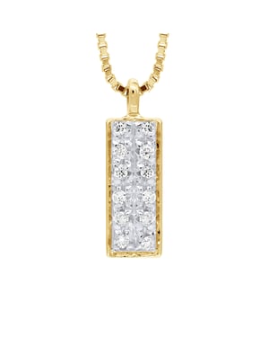 PAVING Ketting Diamonds 0.040 Cts Yellow Gold