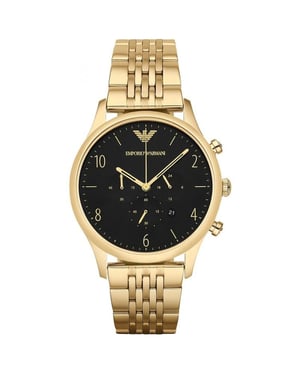 Emporio Armani AR1893 Beta herenhorloge met gouden chronograaf