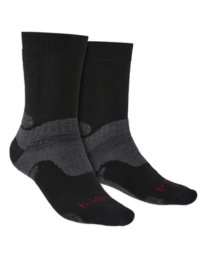 Bridgedale - Heren Wandelsokken Midgewicht Merino Wol - Zwart