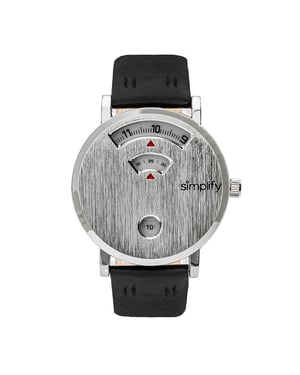Vereenvoudig de 7000 lederen band horloge