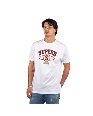 Universitair SPRBCA-2201 heren-T-shirt met korte mouwen en ronde hals