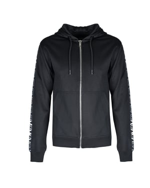 Les Hommes blouse Zip Up Mannen zwart