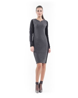 Wollen Blend Rechte Jurk
