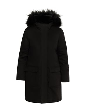 Dreimaster Winter parka Dames zwart