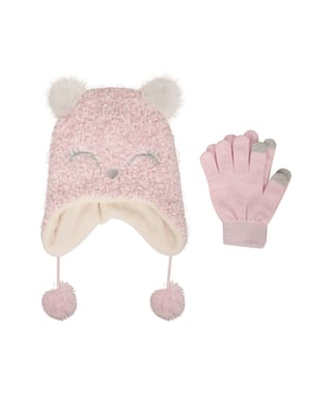 Mountain Warehouse Trappersmuts en -handschoenen voor kinderen/Kinderen (Roze)