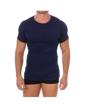 Mode Bamboe T-shirt korte mouw BKK1UTS03SI man