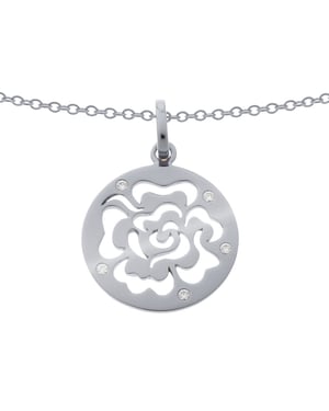 Orphelia 'Fiore' Dames 925 Sterling Zilveren Ketting met Hanger - Zilver ZH-7079