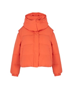 Patrizia Pepe jas Puchowa 2w1 Vrouw oranje