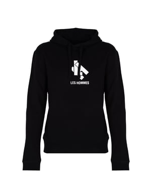 Les Hommes blouse Hoodie LH Mannen zwart