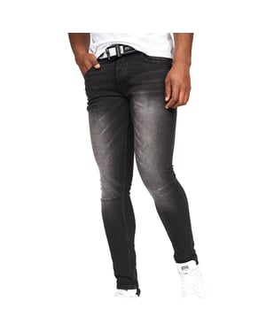 Crosshatch Heren Barbeck Slim Jeans (Zwart wassen)