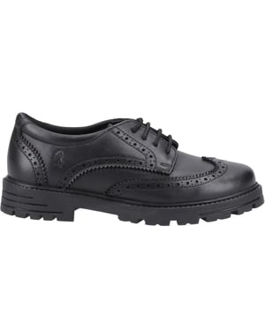 Hush Puppies Meisjes Maxine Leren Schoolschoenen (Zwart)