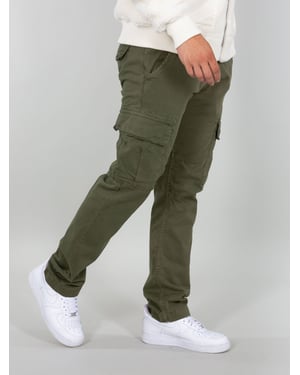 Alpha Industries Heren Agent Slim Cargo Pants in Olijfgroen