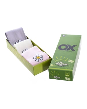 Set van 6 lage sokken OX met frisse geuren