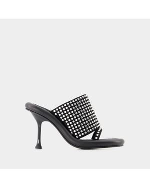 Bumper Crystal muiltjes - J.W. Anderson - Leer - Zwart