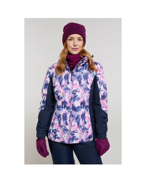 Mountain Warehouse Dames/Dames Dawn II Bedrukte Ski-jas (Marine)