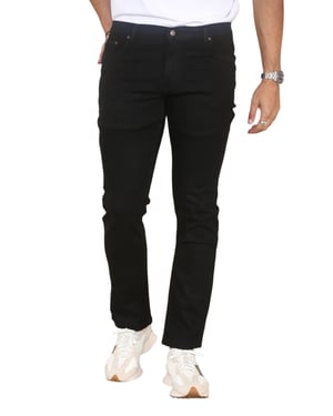 MYT Herenjeans met rechte pijpen, hyperstretch denim in zwart