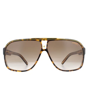Carrera Aviator Mens Havana Brown gradiënt zonnebril
