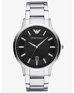 Emporio Armani Renato Heren Horloge Zilverkleurig AR11181